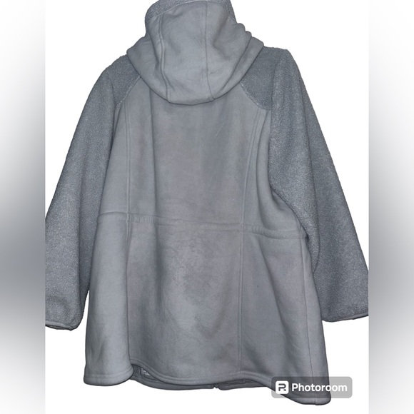 ๐HP๐1 Madison Expedition Fleece Womens Hooded Gray Jacket |SZ XXL โฆ - Picture 4 of 5